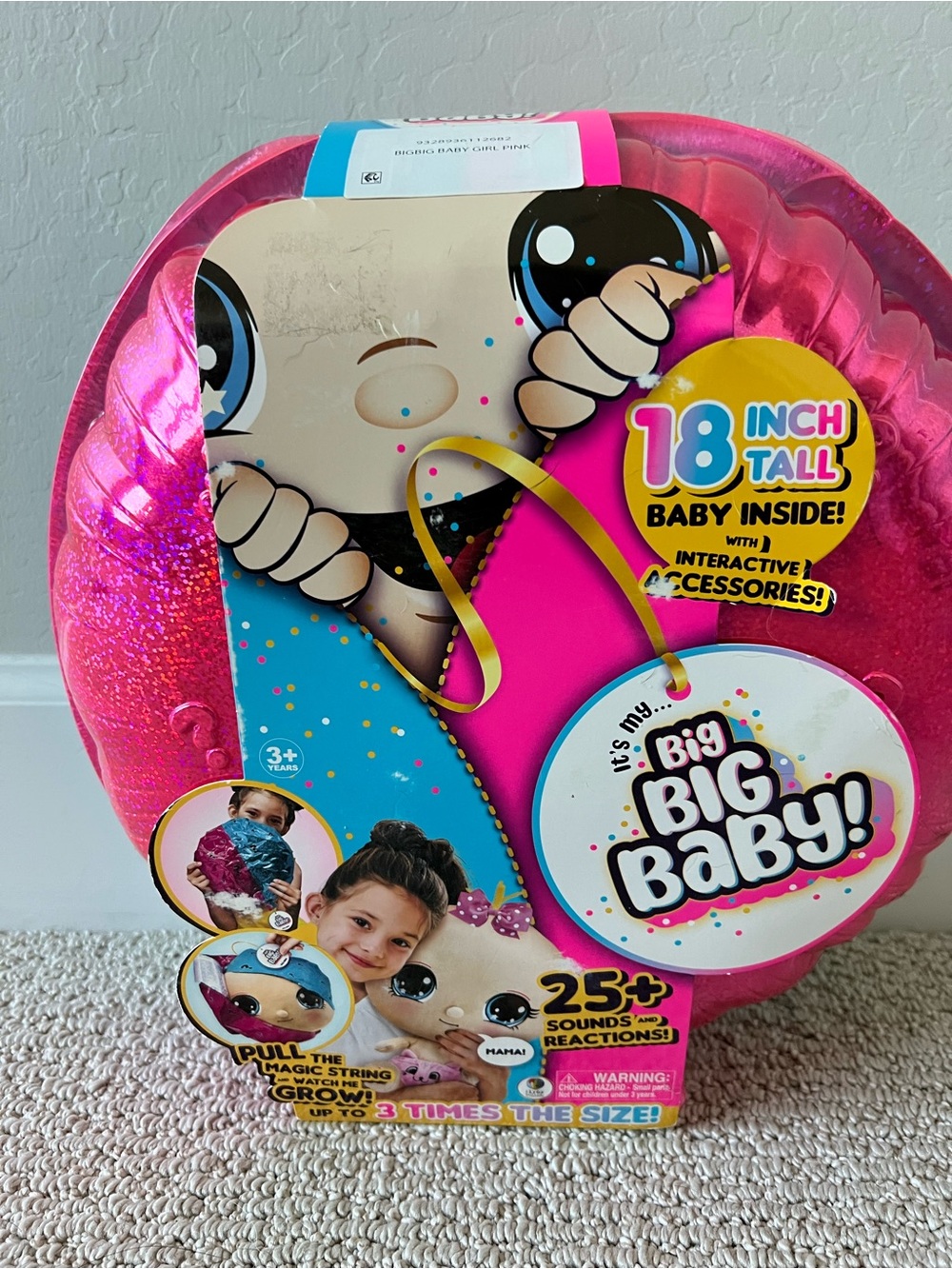 Big Big Baby 18" Interactive Plush 2023 -NIB $35